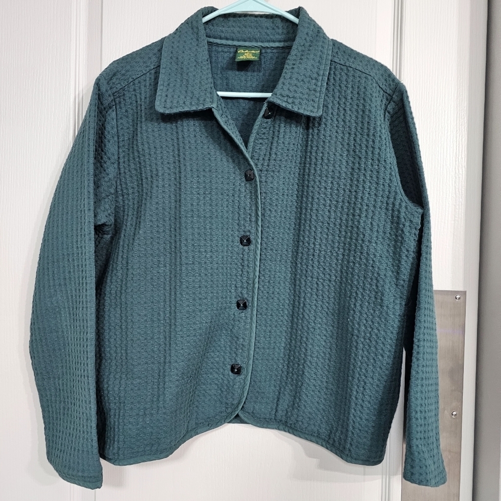 Cabela's Teal Button-Up Top